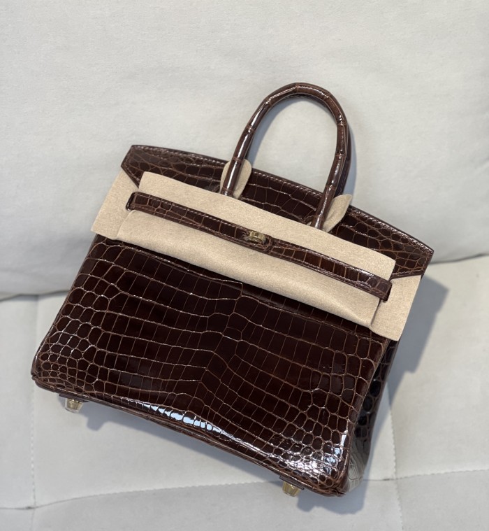 Birkin 25 Niloticus Crocodile“25*20*13CM”-00301=