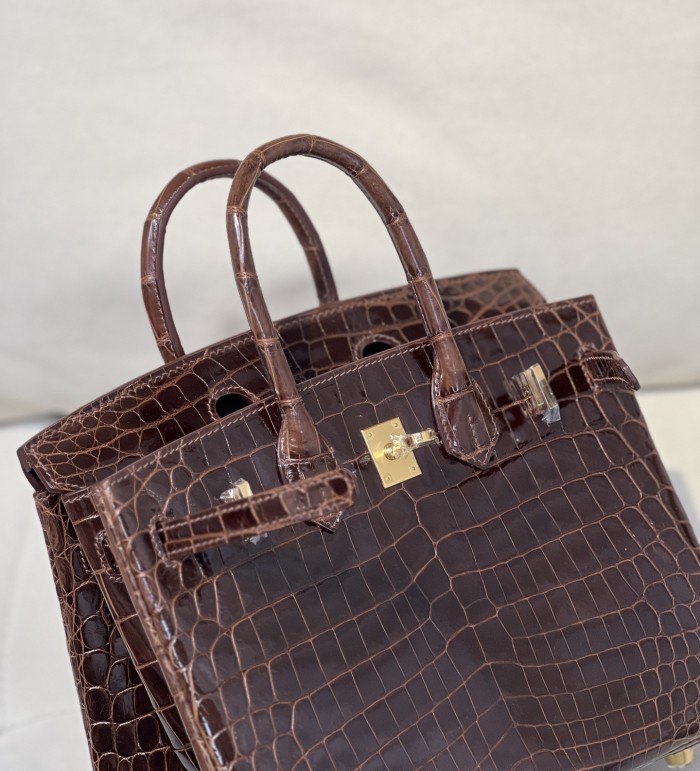 Birkin 25 Niloticus Crocodile“25*20*13CM”-00301=