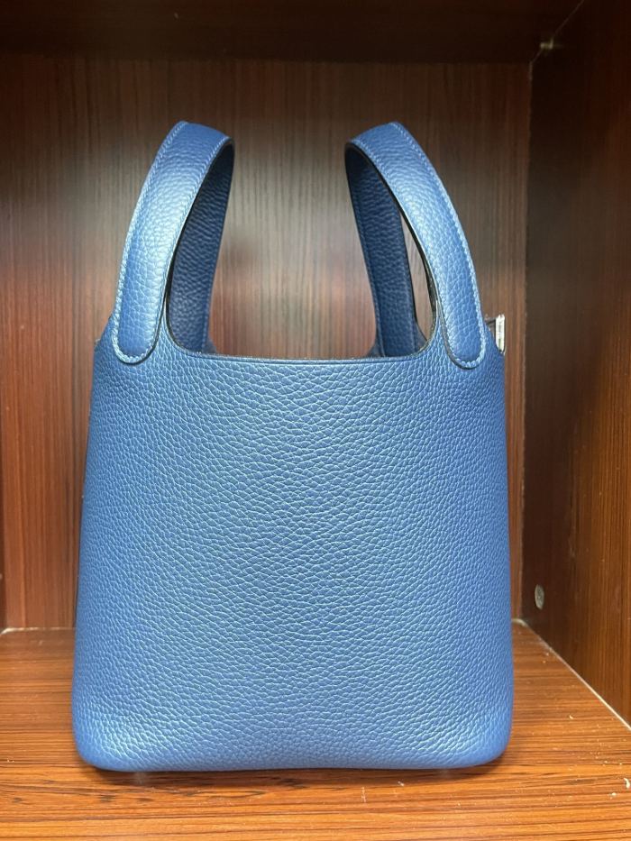 Picotin Lock 18 Bag Clemence Leather“18*18*18CM”-079=