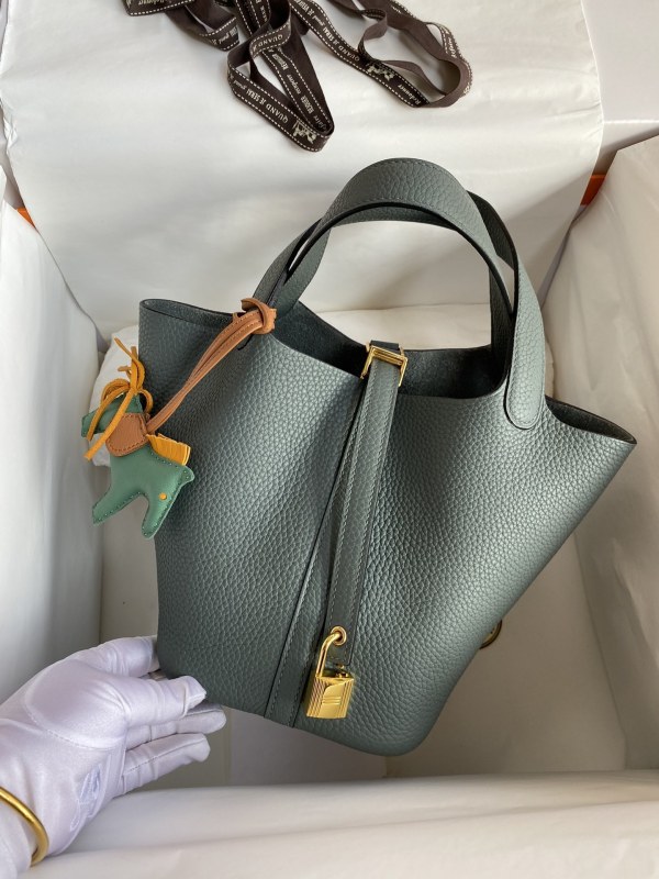 Picotin Lock 22 Clemence Leather“22*22*22CM”-079=