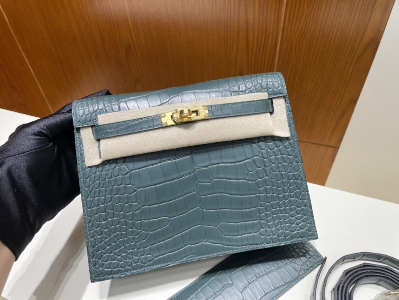 Kelly Danse  Alligator Matte“22*17*7CM”-00301=