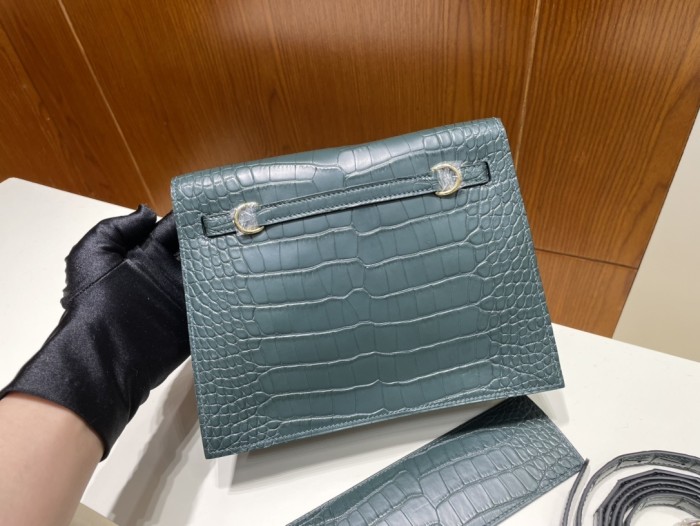 Kelly Danse  Alligator Matte“22*17*7CM”-00301=