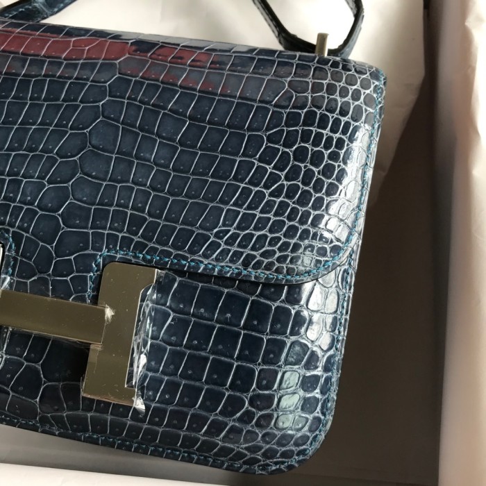 Constance 19 Porosus Crocodile“19*15*4CM”-00851=