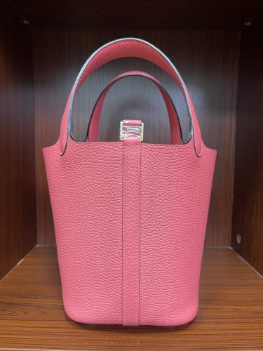 Picotin Lock 18 Bag Clemence Leather“18*18*18CM”-079=