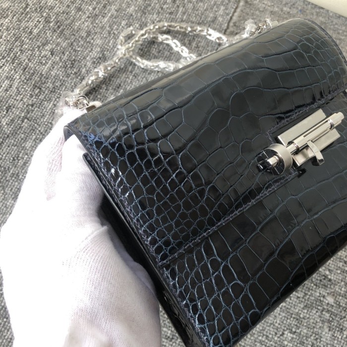 Verrou Chain Mini Bag 17 Alligator“17*14*4.2CM”-00801=