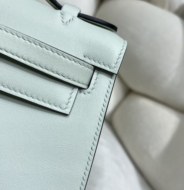 Kelly Pochette Swift Leather“22*12*7CM”-0301=