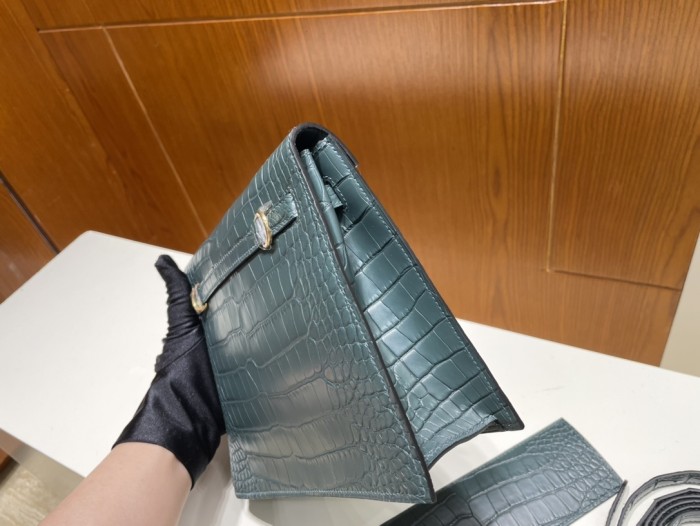 Kelly Danse  Alligator Matte“22*17*7CM”-00301=