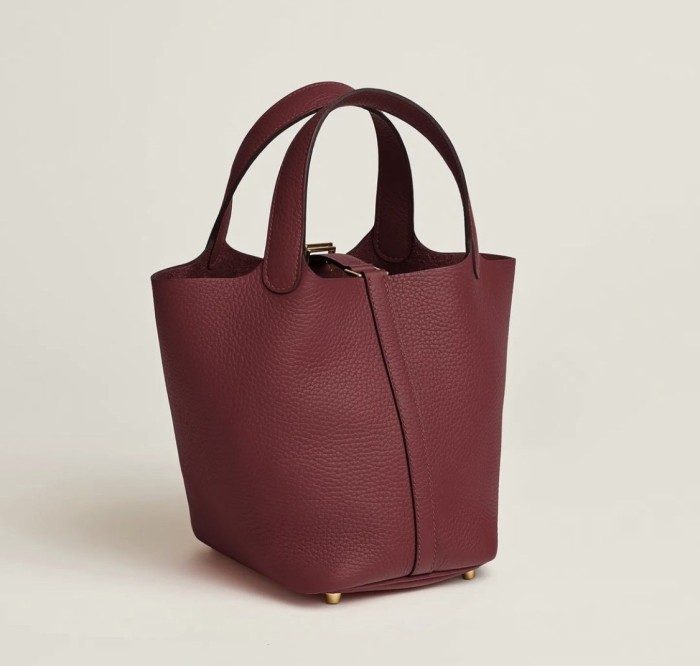 Picotin Lock 18 Clemence Leather Bag“18*18*13CM”-058=