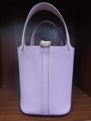 Picotin Lock 18 Bag Clemence Leather“18*18*18CM”-079=