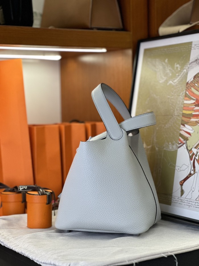 Picotin Lock 22 Bag Clemence Leather“22*22*22CM”-079=