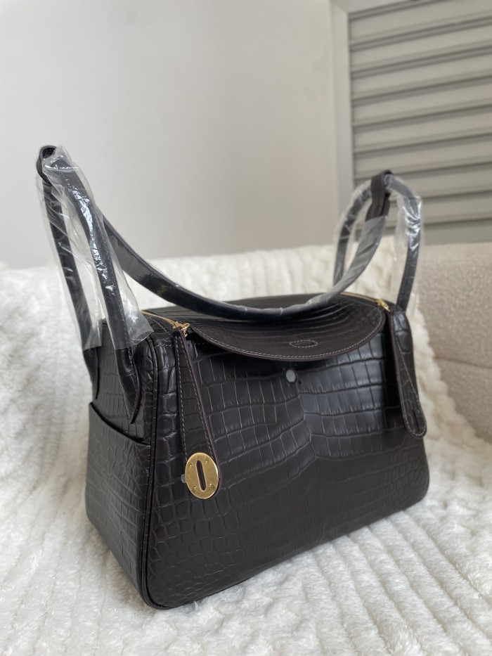 Lindy 26 Matte Niloticus Crocodile“26*18*12CM”-00801=