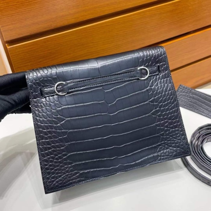 Kelly Danse  Alligator Matte“22*17*7CM”-00301=