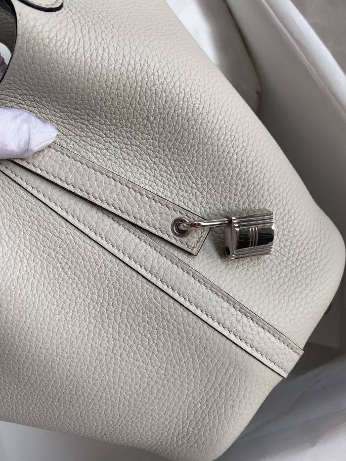 Picotin Lock 18 Bag Clemence Leather“18*18*18CM”-079=