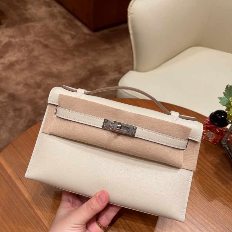 Kelly Pochette Swift Leather“22*12*7CM”-0301=