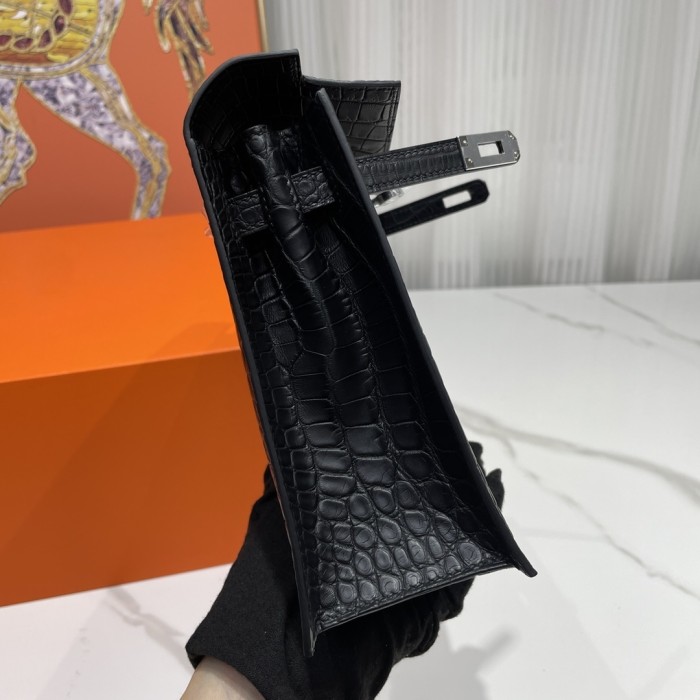 Kelly Danse  Alligator Matte“22*17*7CM”-00301=