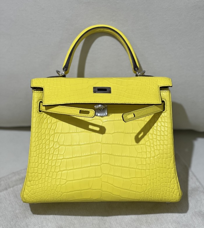 Kelly Crocodile 25 Bag“25*17*7CM”-00051=