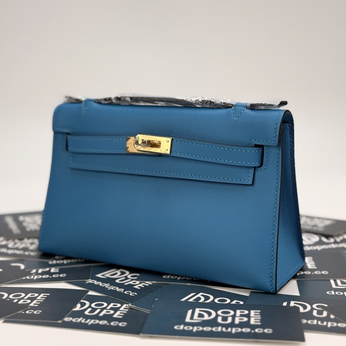 Kelly Pochette Swift Leather“22*12*7CM”-0301