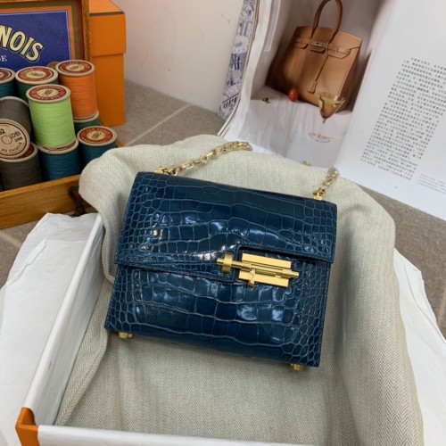 Verrou Chain Mini Bag 17 Alligator“17*14*4.2CM”-00801=