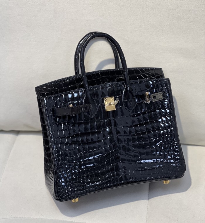 Birkin 25 Niloticus Crocodile“25*20*13CM”-00301=