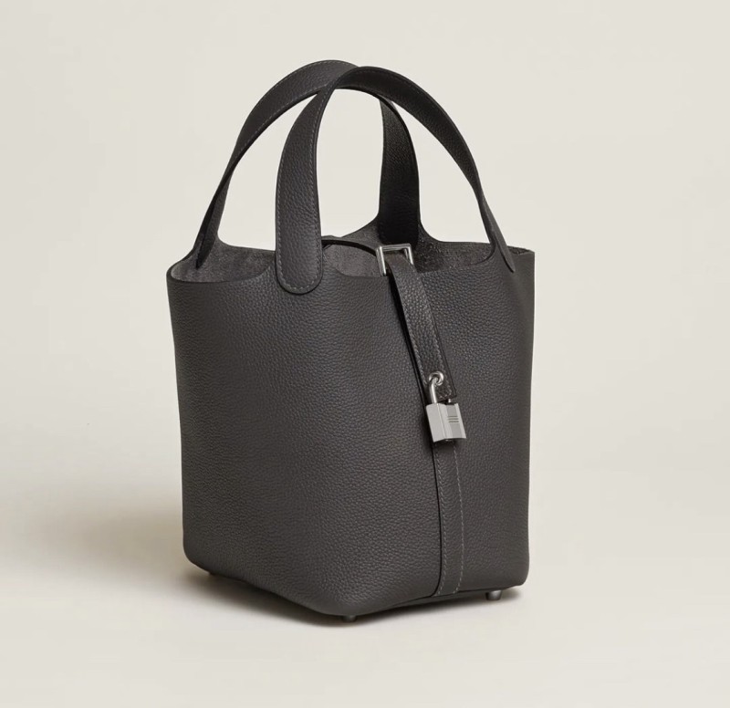 Picotin Lock 18 Clemence Leather Bag“18*18*13CM”-058=
