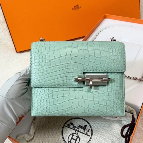Verrou Chain Mini Bag 17 Alligator“17*14*4.2CM”-00801=
