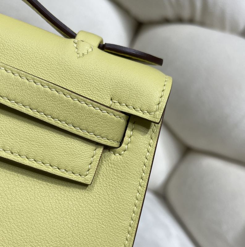 Kelly Pochette Swift Leather“22*12*7CM”-0301=