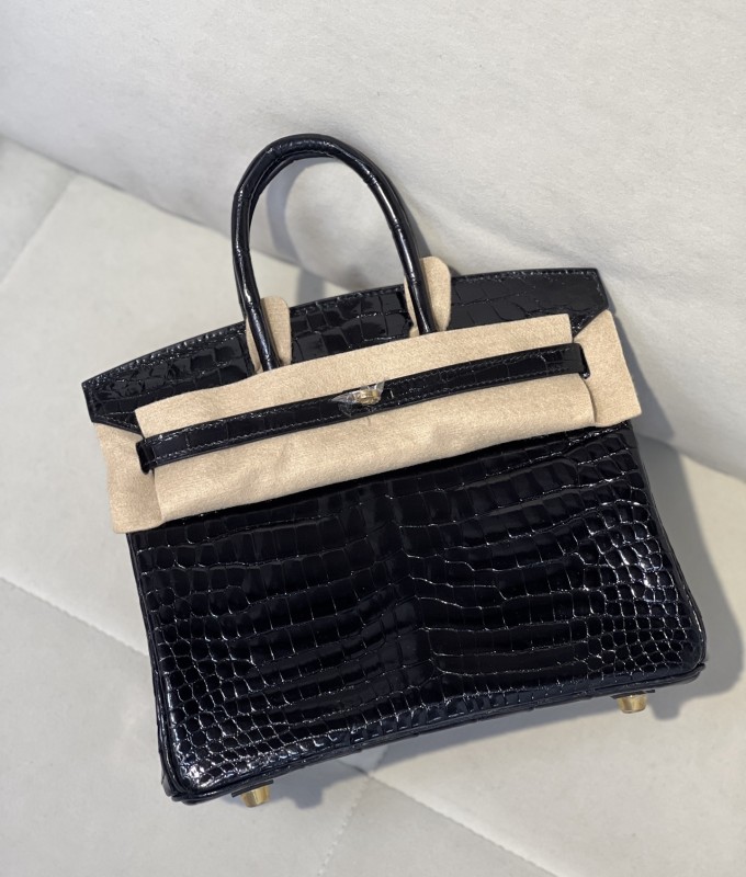 Birkin 25 Niloticus Crocodile“25*20*13CM”-00301=