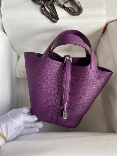 Picotin Lock 22 Clemence Leather“22*22*22CM”-079=