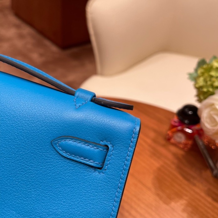 Kelly Pochette Swift Leather“22*12*7CM”-0301