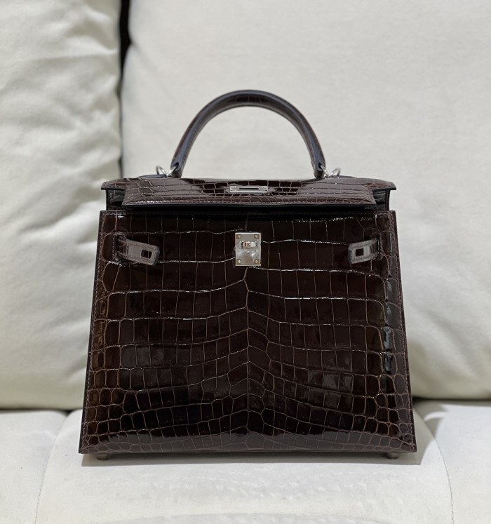 Kelly Crocodile 25 Bag“25*17*7CM”-00051=