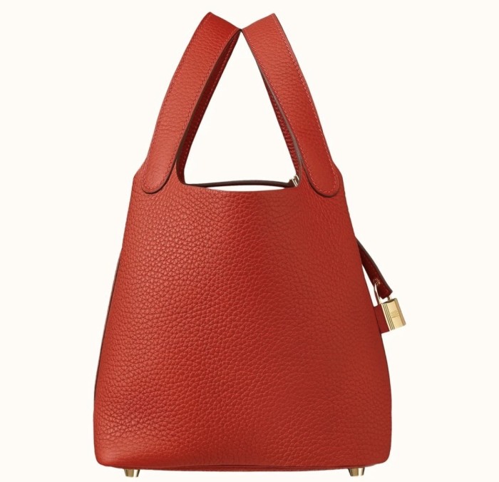 Picotin Lock 18 Clemence Leather Bag“18*18*13CM”-058=