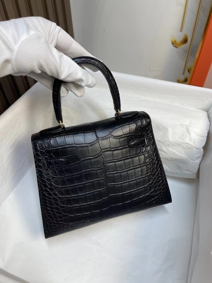 Kelly 20 Alligator Matte“20*16*8CM”-00301=