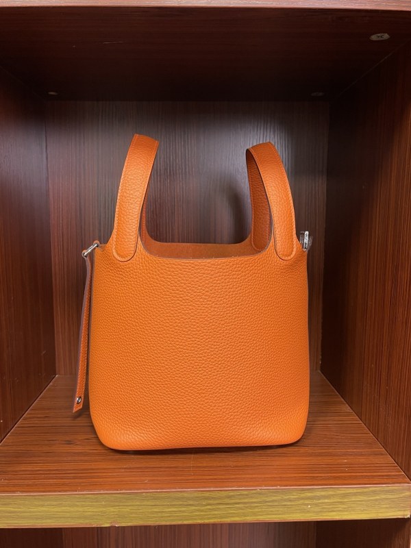 Picotin Lock 18 Bag Clemence Leather“18*18*18CM”-079=