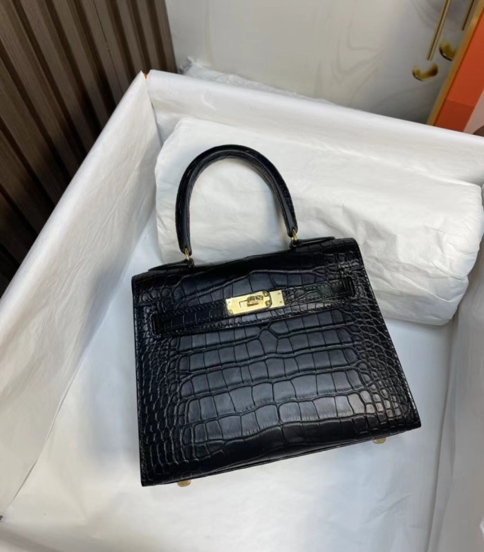 Kelly 20 Alligator Matte“20*16*8CM”-00301=