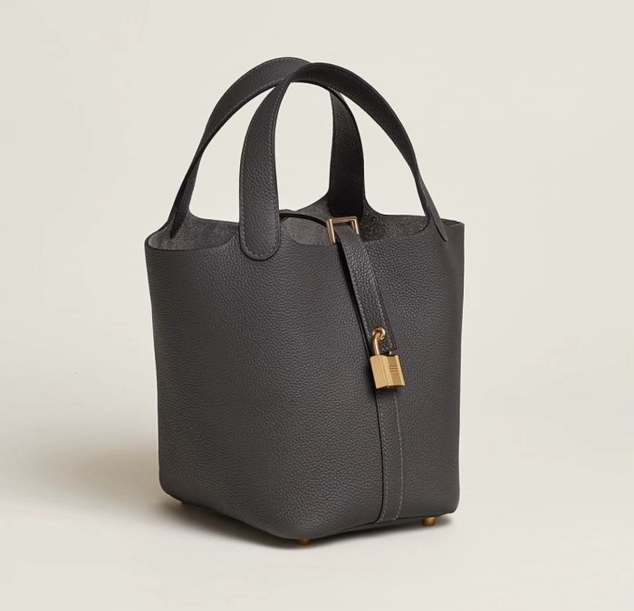 Picotin Lock 18 Clemence Leather Bag“18*18*13CM”-058=