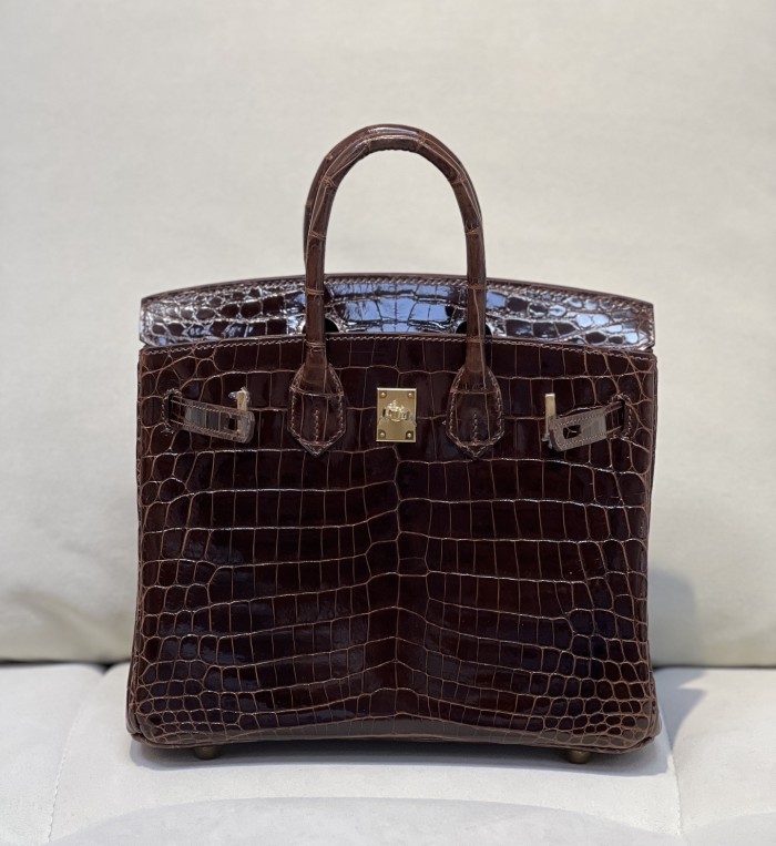 Birkin 25 Niloticus Crocodile“25*20*13CM”-00301=