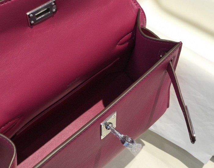 Kelly Pochette Swift Leather“22*12*7CM”-0301=