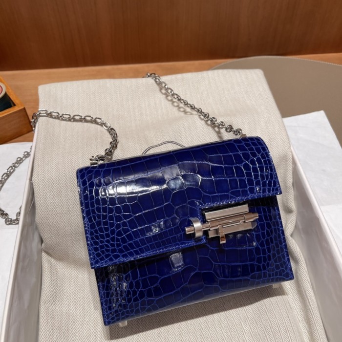 Verrou Chain Mini Bag 17 Alligator“17*14*4.2CM”-00801=