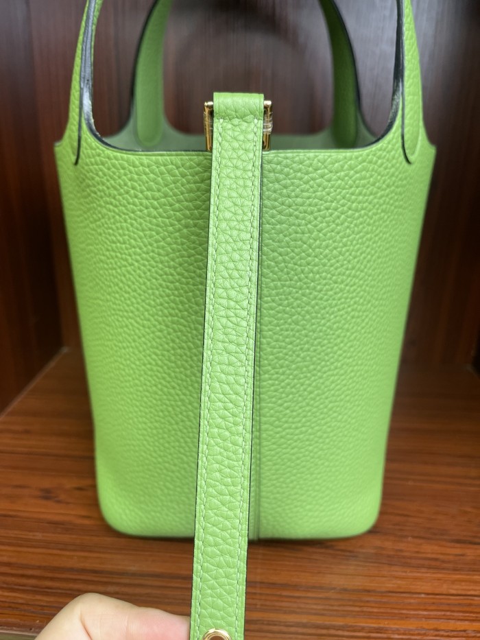 Picotin Lock 18 Bag Clemence Leather“18*18*18CM”-079=