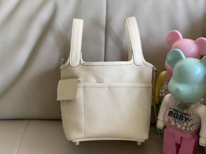 Picotin Lock 18 Clemence Leather Bag“18*18*13CM”-059=
