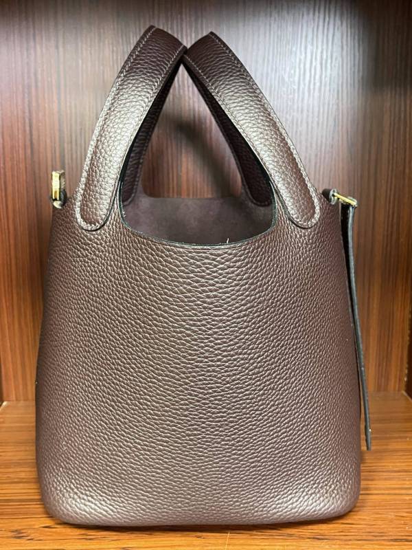 Picotin Lock 18 Bag Clemence Leather“18*18*18CM”-079=