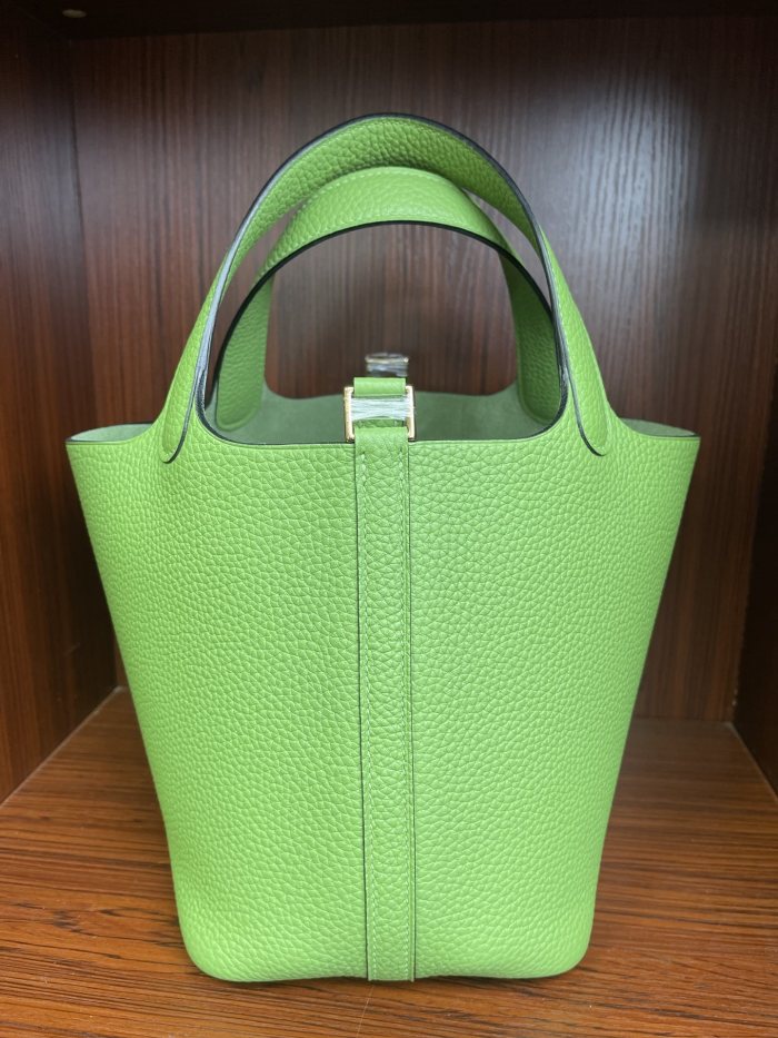 Picotin Lock 18 Bag Clemence Leather“18*18*18CM”-079=