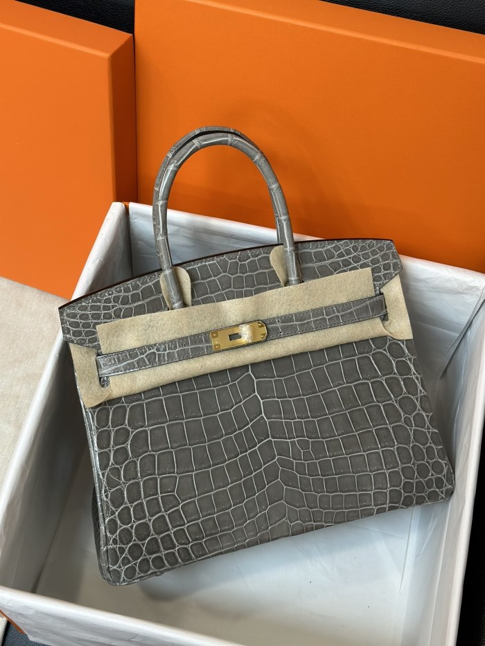 Birkin Togo-Crocodile 30Bag“30*22*16CM”-00081=
