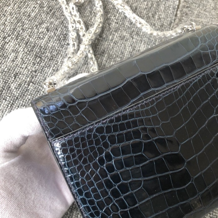 Verrou Chain Mini Bag 17 Alligator“17*14*4.2CM”-00801=