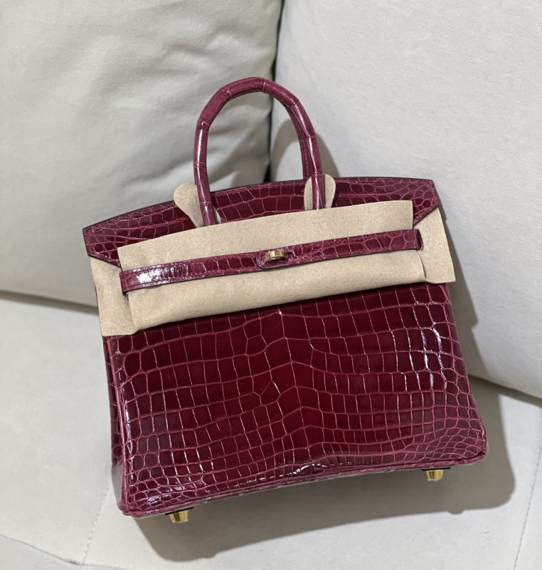 Birkin 25 Niloticus Crocodile“25*20*13CM”-00301=