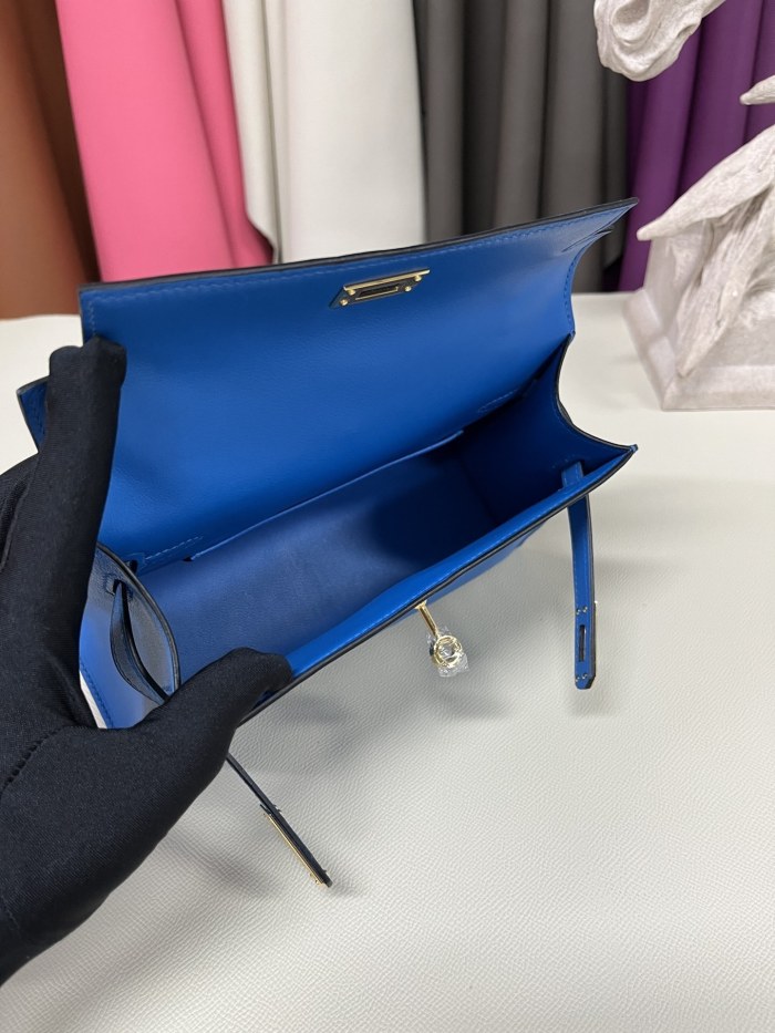 Kelly Pochette Swift Leather“22*12*7CM”-0301=