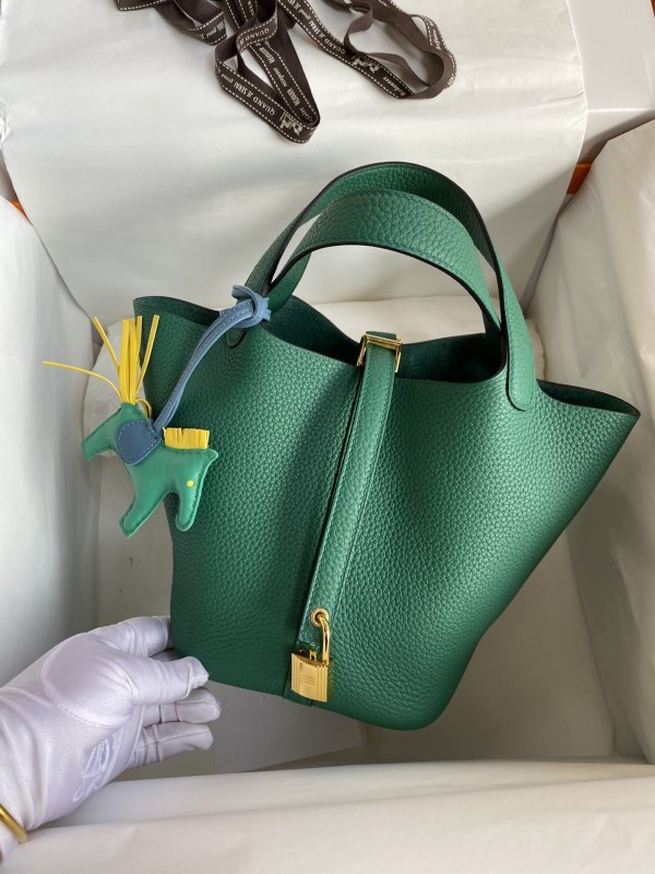 Picotin Lock 22 Clemence Leather“22*22*22CM”-079=