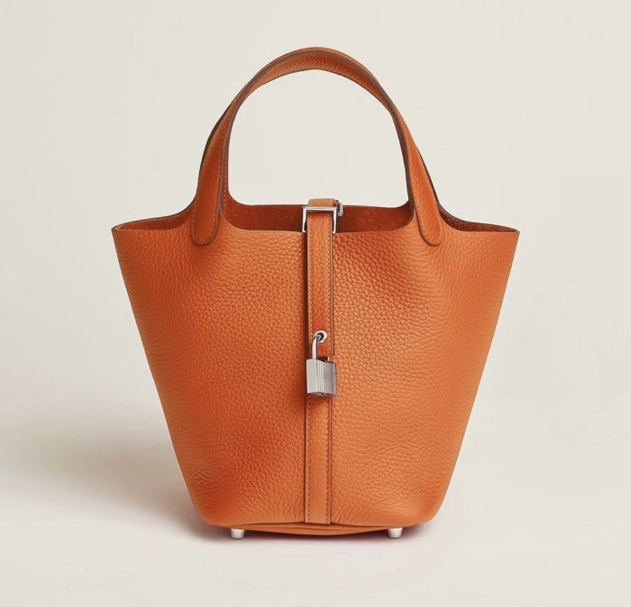 Picotin Lock 18 Clemence Leather Bag“18*18*13CM”-058=