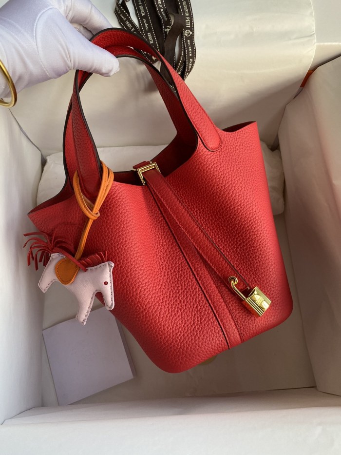 Picotin Lock 22 Clemence Leather“22*22*22CM”-079=