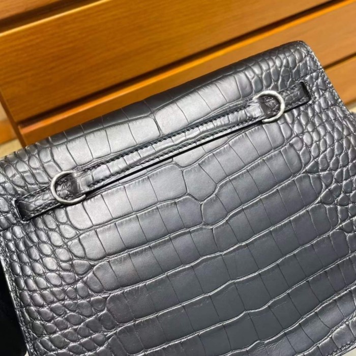 Kelly Danse  Alligator Matte“22*17*7CM”-00301=